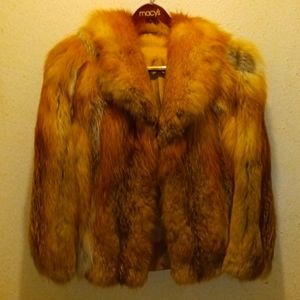 Red ASH Fox coat Compare prices over 1k  via Ebay & ETSTY and various sites